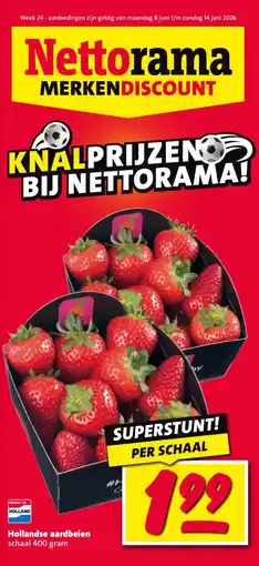 Nettorama Hollandse aardbeien aanbieding