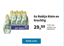 Plein.nl 6x Robijn Klein en Krachtig aanbieding