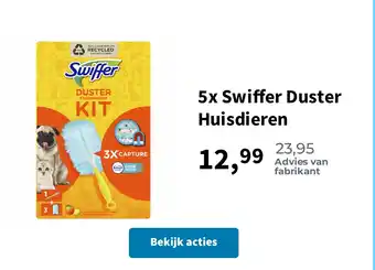 Plein.nl 5x Swiffer Duster Huisdieren aanbieding