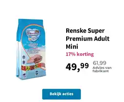 Plein.nl Renske Super Premium Adult Mini aanbieding