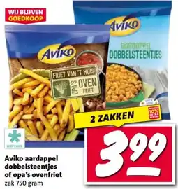 Nettorama Aviko aardappel dobbelsteentjes of opa's ovenfriet aanbieding