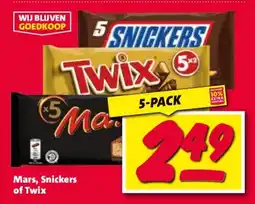 Nettorama Mars, Snickers of Twix aanbieding