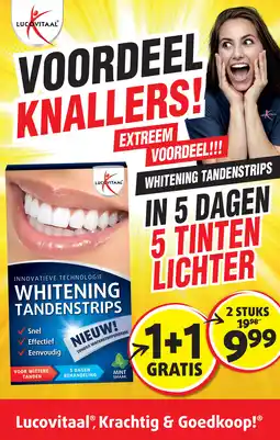Lucovitaal Whitening Tandenstrips aanbieding