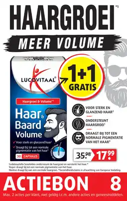 Lucovitaal Haar & Baard Volume aanbieding