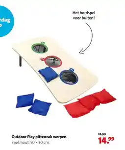 Intratuin Outdoor Play pittenzak werpen. aanbieding