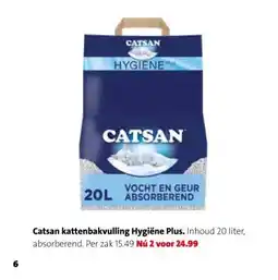 Intratuin Catsan kattenbakvulling Hygiëne Plus aanbieding