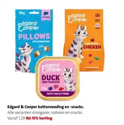 Intratuin Edgard & Cooper kattenvoeding en -snacks aanbieding