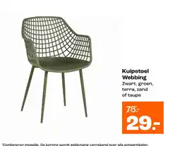 Kwantum Bekijk kuipstoel Webbing aanbieding