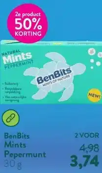 Holland & Barrett Mints Pepermunt aanbieding