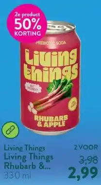 Holland & Barrett Living Things Rhubarb & Apple aanbieding