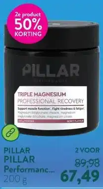 Holland & Barrett PILLAR Performance Triple Magnesium Professional Recovery Poeder Bessensmaak aanbieding