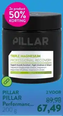 Holland & Barrett PILLAR Performance Triple Magnesium Professional Recovery Poeder Kokos & Ananas aanbieding