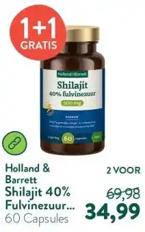 Holland & Barrett Shilajit 40% Fulvinezuur 500mg aanbieding
