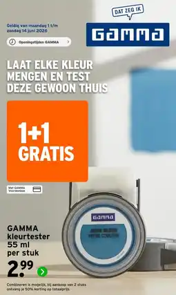 GAMMA GAMMA kleurtester aanbieding