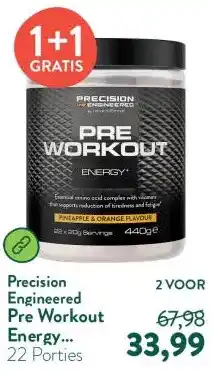 Holland & Barrett Pre Workout Energy Ananas & Sinaasappel - 440g aanbieding