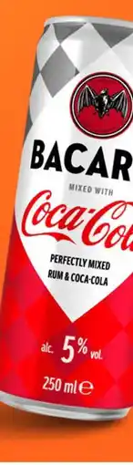 Gall & Gall Bacardà Rum & Coca-Cola 25CL aanbieding