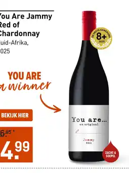 Gall & Gall You Are An Original Jammy Red 75CL aanbieding