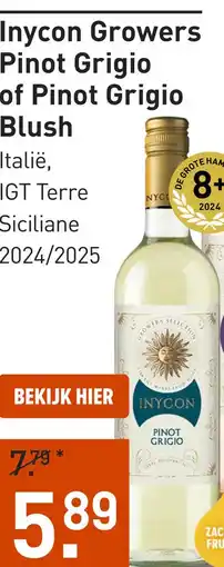Gall & Gall Inycon Growers Pinot Grigio 75CL aanbieding