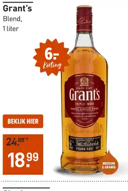 Gall & Gall Grant's 100CL aanbieding