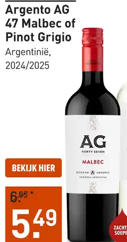 Gall & Gall Argento AG 47 Malbec 75CL aanbieding