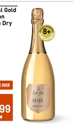 Gall & Gall Ca'Val Gold Edition Extra Dry 75CL aanbieding
