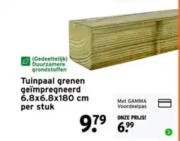 GAMMA Tuinpaal grenen geïmpregneerd aanbieding