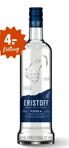 Gall & Gall Eristoff Vodka 100CL aanbieding