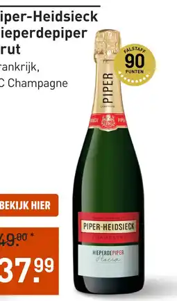 Gall & Gall Piper-Heidsieck Hieperdepiper Brut 75CL aanbieding
