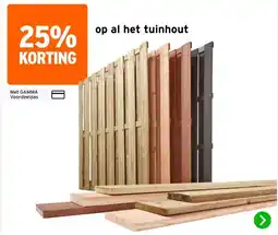 GAMMA op al het tuinhout aanbieding