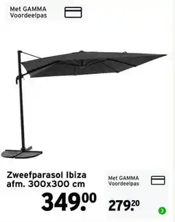 GAMMA Zweefparasol Ibiza aanbieding