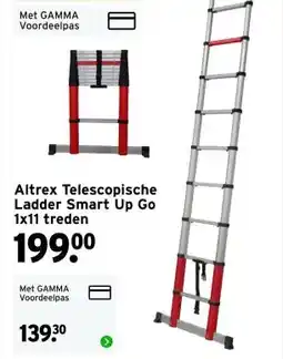 GAMMA Altrex Telescopische Ladder Smart Up Go aanbieding