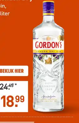 Gall & Gall Gordon's London Dry 100CL aanbieding