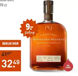 Gall & Gall Woodford Reserve 70CL aanbieding