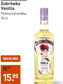 Gall & Gall Zubrówka Vanilla 70CL aanbieding