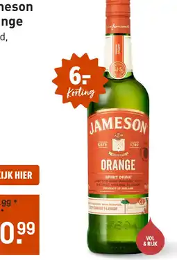 Gall & Gall Jameson Orange 70CL aanbieding