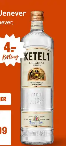 Gall & Gall Ketel 1 Jonge Jenever 100CL aanbieding