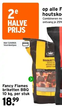 GAMMA Fancy Flames briketten BBQ aanbieding