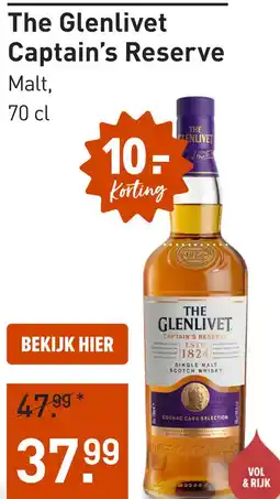 Gall & Gall The Glenlivet Captain's Reserve 70CL aanbieding
