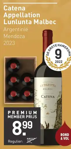 Gall & Gall Catena Appellation Lunlunta Malbec 75CL aanbieding