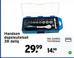 GAMMA Handson dopsleutelset aanbieding