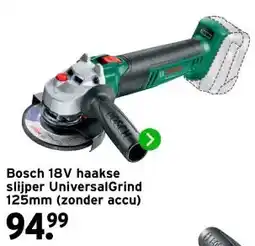 GAMMA Bosch 18V haakse slijper Universal Grind aanbieding