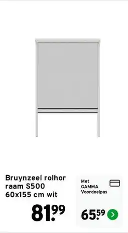 GAMMA Bruynzeel rolhor raam S500 60x155 cm wit aanbieding