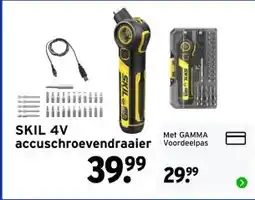 GAMMA SKIL 4V accuschroevendraaier aanbieding