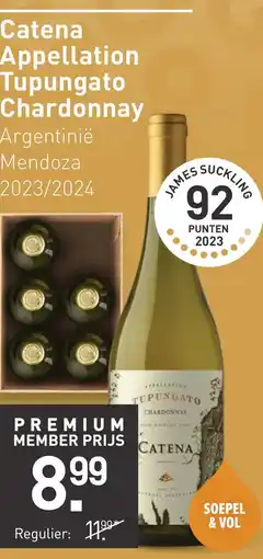 Gall & Gall Catena Appellation Tupungato Chardonnay 75CL aanbieding