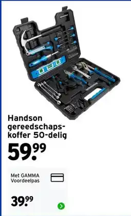 GAMMA Handson gereedschaps- koffer aanbieding