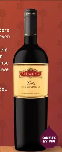 Gall & Gall Errazuriz Villa Don Maximiano 75CL aanbieding