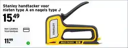 GAMMA Stanley handtacker voor nieten type A en nagels type J aanbieding
