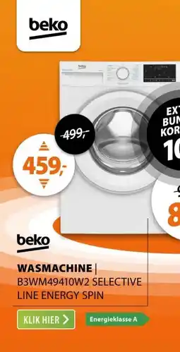 Expert Beko B3WM49410W2 Selective Line EnergySpin aanbieding
