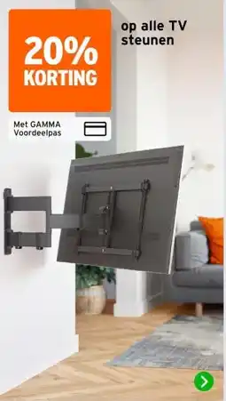 GAMMA op alle TV steunen aanbieding
