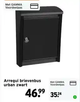 GAMMA Arregui brievenbus urban aanbieding